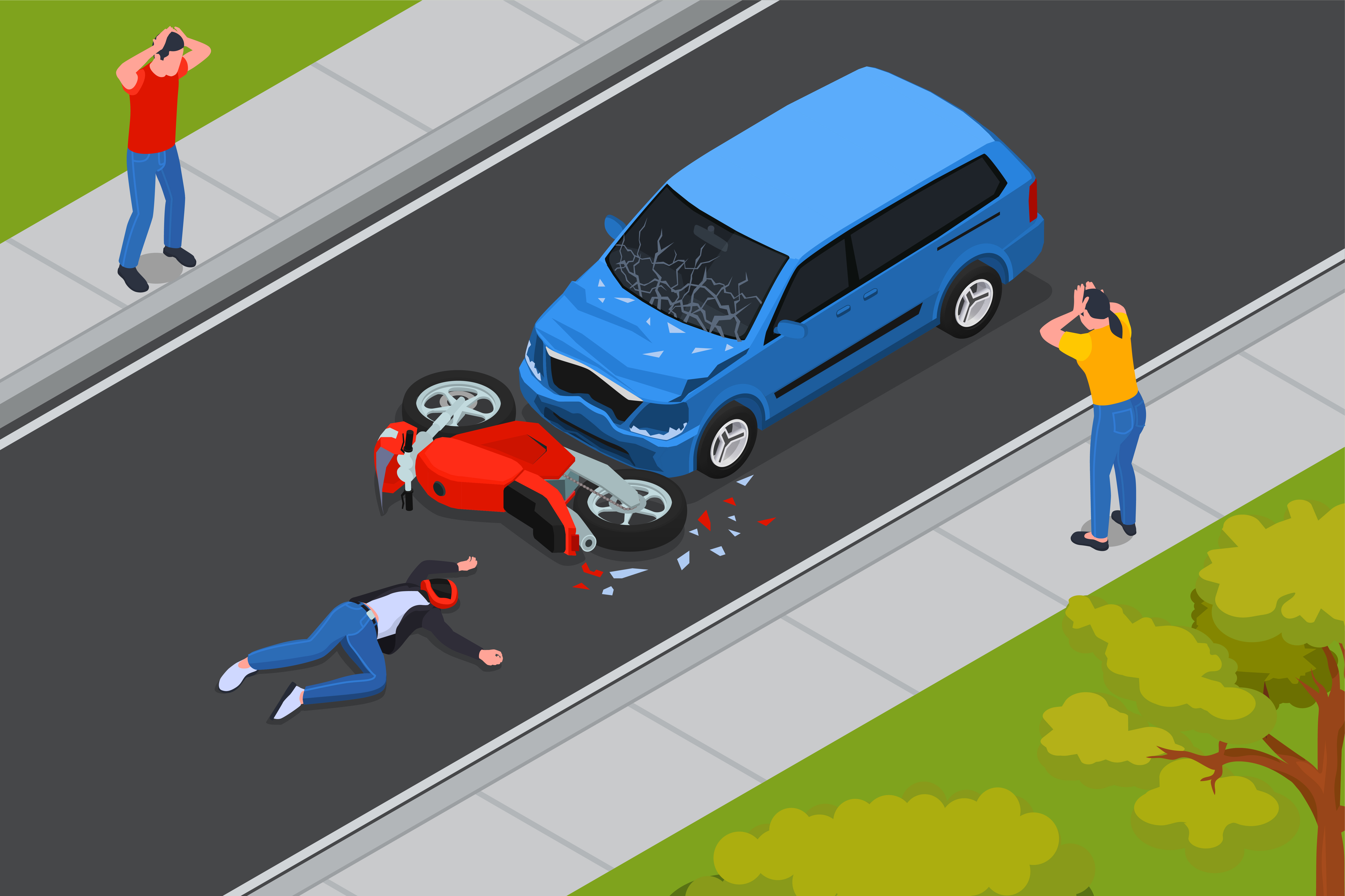high-speed motorcycle accident